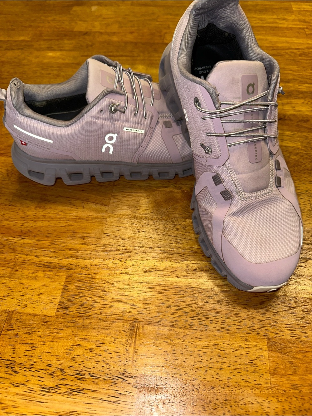 On Running Waterproof Women's Trail Runners in Lavender/Grey